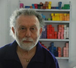 Baz in his studio - the same shelf of chalks is the opening visual of the film