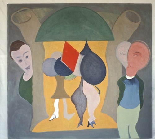 Club 87,  oil on canvas, xx"xxxx" , 1987, Basil King