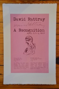 The poster, with a drawing by Basil King