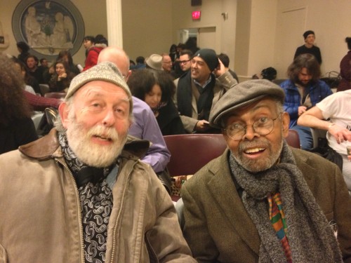 Amiri and Baz at the Poetry Project, February 17, 2013. Photo by Pierre Joris.