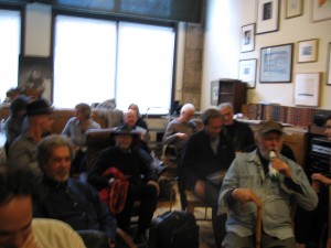 A somewhat fuzzy partial view of the audience.